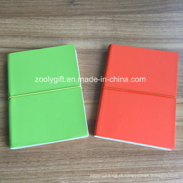 Qualidade PU couro A5 cor papel notebooks